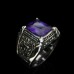 TheBikerMetal Purple CZ Ring - TR150